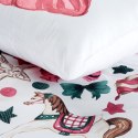 Pościel świąteczna 220x200 Ribeno biała kolorowa kokardki gwiazdki z mikrowłókna Eurofirany Św 24 Pościel świąteczna 220x200 Ribeno biała kolorowa kokardki gwiazdki z mikrowłókna Eurofirany Św 24