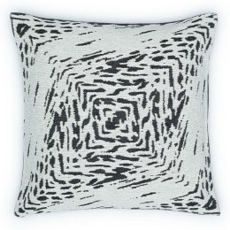 Poszewka bawełniana akrylowa 50x50 2160-1 Zebra czarna biała RAW