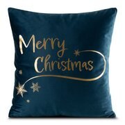 Poszewka świąteczna 45x45 Joy 2 granatowa złota Merry Christmas PŚ 23 Eurofirany Poszewka świąteczna 45x45 Joy 2 granatowa złota Merry Christmas PŚ 23 Eurofirany