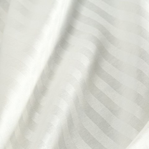Prześcieradło adamaszkowe z gumką 100x200 Pasy kremowe paski na wysoki materac 30 cm Eurofirany Prześcieradło adamaszkowe z gumką 100x200 Pasy kremowe paski na wysoki materac 30 cm Eurofirany