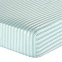 Prześcieradło adamaszkowe z gumką 140x200 Pasy miętowe paski na wysoki materac 30 cm Eurofirany Prześcieradło adamaszkowe z gumką 140x200 Pasy miętowe paski na wysoki materac 30 cm Eurofirany