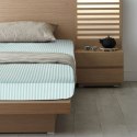 Prześcieradło adamaszkowe z gumką 140x200 Pasy miętowe paski na wysoki materac 30 cm Eurofirany Prześcieradło adamaszkowe z gumką 140x200 Pasy miętowe paski na wysoki materac 30 cm Eurofirany