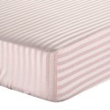Prześcieradło adamaszkowe z gumką 140x200 Pasy różowe paski na wysoki materac 30 cm Eurofirany Prześcieradło adamaszkowe z gumką 140x200 Pasy różowe paski na wysoki materac 30 cm Eurofirany