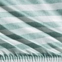 Prześcieradło adamaszkowe z gumką 180x200 Pasy miętowe paski na wysoki materac 30 cm Eurofirany Prześcieradło adamaszkowe z gumką 180x200 Pasy miętowe paski na wysoki materac 30 cm Eurofirany
