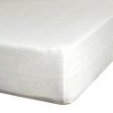 Prześcieradło z gumką 100x200 Gładkie kremowe na wysoki materac 30 cm Eurofirany Prześcieradło z gumką 100x200 Gładkie kremowe na wysoki materac 30 cm Eurofirany