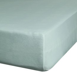 Prześcieradło z gumką 140x200 Gładkie miętowe na wysoki materac 30 cm Eurofirany