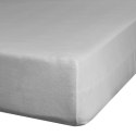 Prześcieradło z gumką 140x200 Gładkie szare jasne na wysoki materac 30 cm Eurofirany Prześcieradło z gumką 140x200 Gładkie szare jasne na wysoki materac 30 cm Eurofirany