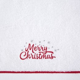 Ręcznik Gerda 3 70x140 biały Merry Christmas świąteczny 450 g/m2 Eurofirany