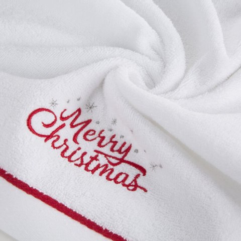 Ręcznik Gerda 3 70x140 biały Merry Christmas świąteczny 450 g/m2 Eurofirany Ręcznik Gerda 3 70x140 biały Merry Christmas świąteczny 450 g/m2 Eurofirany