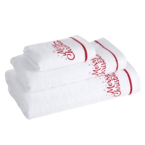 Ręcznik Gerda 3 70x140 biały Merry Christmas świąteczny 450 g/m2 Eurofirany Ręcznik Gerda 3 70x140 biały Merry Christmas świąteczny 450 g/m2 Eurofirany