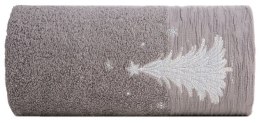 Ręcznik Joy 1 70x140 stalowy choinka świąteczny 480 g/m2 Eurofirany