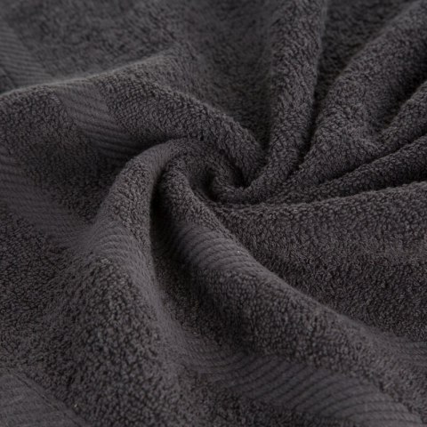 Ręcznik Milo 100x150 czarny 500 g/m2 frotte bawełniany Eurofirany Ręcznik Milo 100x150 czarny 500 g/m2 frotte bawełniany Eurofirany