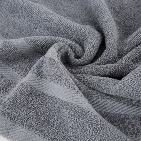 Ręcznik Milo 100x150 stalowy 500 g/m2 frotte bawełniany Eurofirany Ręcznik Milo 100x150 stalowy 500 g/m2 frotte bawełniany Eurofirany