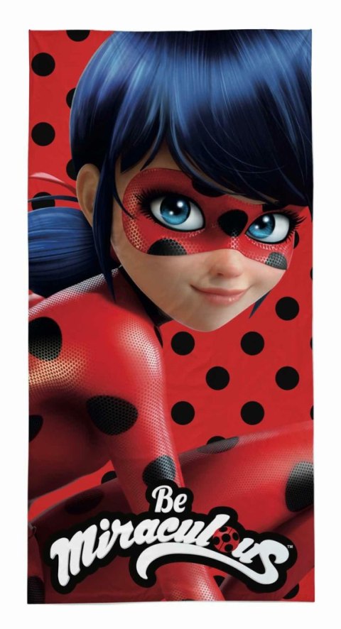 Ręcznik dziecięcy 70x140 Ladybug czerwony czarny bawełniany LB 03 BT Ręcznik dziecięcy 70x140 Ladybug czerwony czarny bawełniany LB 03 BT