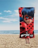 Ręcznik dziecięcy 70x140 Ladybug czerwony czarny bawełniany LB 03 BT Ręcznik dziecięcy 70x140 Ladybug czerwony czarny bawełniany LB 03 BT