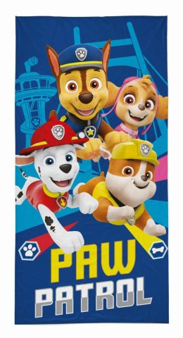 Ręcznik dziecięcy 70x140 Psi Patrol granatowy brązowy wielokolorowy bawełniany PP 26 BT