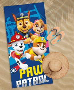 Ręcznik dziecięcy 70x140 Psi Patrol granatowy brązowy wielokolorowy bawełniany PP 26 BT