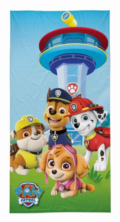 Ręcznik dziecięcy 70x140 Psi Patrol niebieski zielony wielokolorowy bawełniany PP 27 BT Ręcznik dziecięcy 70x140 Psi Patrol niebieski zielony wielokolorowy bawełniany PP 27 BT