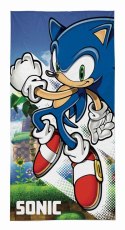 Ręcznik dziecięcy 70x140 Sonic niebieski biały zielony bawełniany SON 01 T Ręcznik dziecięcy 70x140 Sonic niebieski biały zielony bawełniany SON 01 T