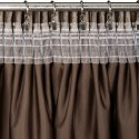 Zasłona 140x270 Estel kawowa welurowa gotowa na taśmie Eurofirany