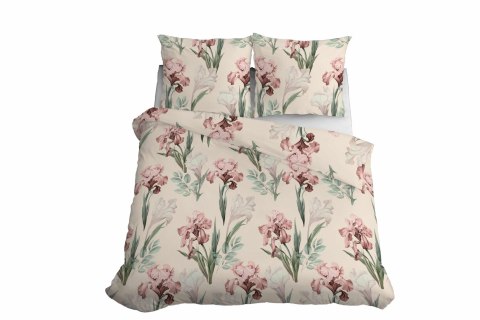 Pościel satynowa 160x200 kremowa różowa zielona kwiaty 5089 A Home Satin 11 Pościel satynowa 160x200 kremowa różowa zielona kwiaty 5089 A Home Satin 11