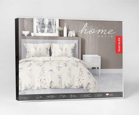 Pościel satynowa 160x200 kremowa różowa zielona kwiaty 5091 A Home Satin 11 Pościel satynowa 160x200 kremowa różowa zielona kwiaty 5091 A Home Satin 11