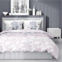 Pościel satynowa 160x200 różowa jasna szara biała kwiaty liście 5090 A Home Satin 11 Pościel satynowa 160x200 różowa jasna szara biała kwiaty liście 5090 A Home Satin 11