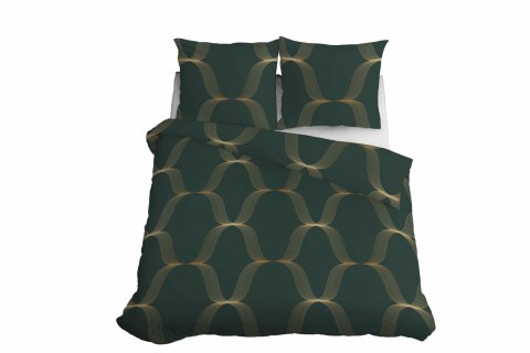 Pościel satynowa 160x200 zielona butelkowa złota ornament 5088 B Home Satin 11 Pościel satynowa 160x200 zielona butelkowa złota ornament 5088 B Home Satin 11