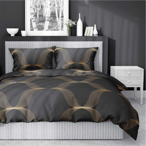 Pościel satynowa 220x200 czarna złota ornament 5088 A Home Satin 11 Pościel satynowa 220x200 czarna złota ornament 5088 A Home Satin 11