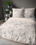 Pościel satynowa 220x200 kremowa beżowa jasna liście 5084 B Home Satin 11 Pościel satynowa 220x200 kremowa beżowa jasna liście 5084 B Home Satin 11