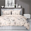 Pościel satynowa 220x200 kremowa beżowa jasna liście 5084 B Home Satin 11 Pościel satynowa 220x200 kremowa beżowa jasna liście 5084 B Home Satin 11