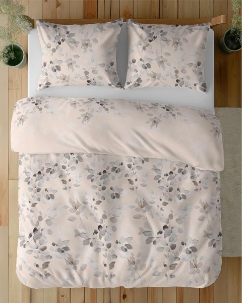 Pościel satynowa 220x200 kremowa beżowa jasna liście 5084 B Home Satin 11 Pościel satynowa 220x200 kremowa beżowa jasna liście 5084 B Home Satin 11