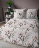 Pościel satynowa 220x200 kremowa ciemna szara jasna kwiaty 5089 B Home Satin 11 Pościel satynowa 220x200 kremowa ciemna szara jasna kwiaty 5089 B Home Satin 11