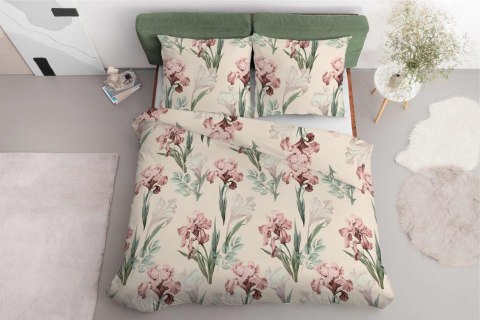 Pościel satynowa 220x200 kremowa różowa zielona kwiaty 5089 A Home Satin 11 Pościel satynowa 220x200 kremowa różowa zielona kwiaty 5089 A Home Satin 11