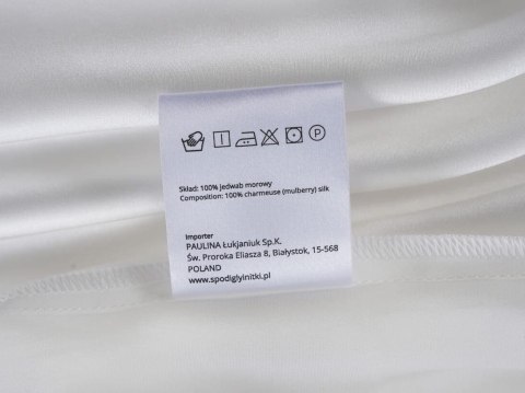 Poszewka jedwabna 40x40 biała jednobarwna Premium Poszewka jedwabna 40x40 biała jednobarwna Premium