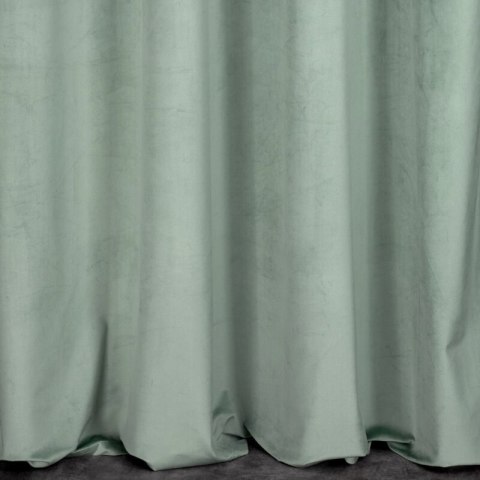 Zasłona 140x250 Melanie welurowa miętowa jasna gotowa na przelotkach Eurofirany Zasłona 140x250 Melanie welurowa miętowa jasna gotowa na przelotkach Eurofirany