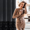 Zasłona 140x270 Dani czarna welurowa gotowa na taśmie Eurofirany Zasłona 140x270 Dani czarna welurowa gotowa na taśmie Eurofirany