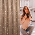 Zasłona 140x270 Molly welurowa brązowa złota gotowa na taśmie Eurofirany Zasłona 140x270 Molly welurowa brązowa złota gotowa na taśmie Eurofirany