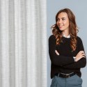 Zasłona 140x270 Rosi kremowa srebrna gotowa na taśmie Eurofirany Zasłona 140x270 Rosi kremowa srebrna gotowa na taśmie Eurofirany