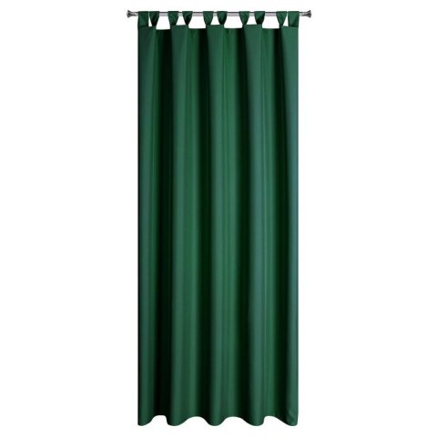 Zasłona gotowa 155x240 Garden zielona ciemna do ogrodu wodoodporna mocowana na szelki/rzep Eurofirany Zasłona gotowa 155x240 Garden zielona ciemna do ogrodu wodoodporna mocowana na szelki/rzep Eurofirany