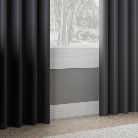 Zasłona gotowa typu blackout na przelotkach, szerokość 140cm x wysokość 250cm, kolor 205 ciemny szary TD0015/ZGP/205/140250/1 Zasłona gotowa typu blackout na przelotkach, szerokość 140cm x wysokość 250cm, kolor 205 ciemny szary TD0015/ZGP/205/140250/1