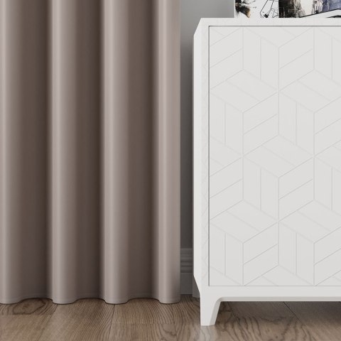 Zasłona gotowa typu blackout na przelotkach, szerokość 140cm x wysokość 250cm, kolor 212 ciemny chłodny beżowy TD0015/ZGP/212/14 Zasłona gotowa typu blackout na przelotkach, szerokość 140cm x wysokość 250cm, kolor 212 ciemny chłodny beżowy TD0015/ZGP/212/14