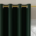 Zasłona gotowa typu blackout na przelotkach, szerokość 140cm x wysokość 250cm, kolor 223 zielony butelkowy TD0015/ZGP/223/140250 Zasłona gotowa typu blackout na przelotkach, szerokość 140cm x wysokość 250cm, kolor 223 zielony butelkowy TD0015/ZGP/223/140250