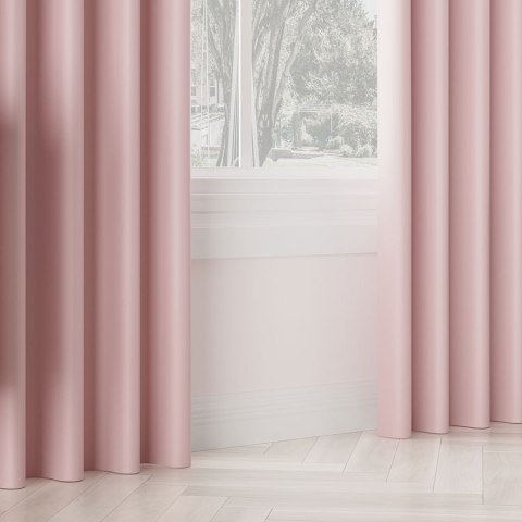 Zasłona gotowa typu blackout na przelotkach, szerokość 140cm x wysokość 250cm, kolor 794 pastelowy różowy TD0015/ZGP/794/140250/ Zasłona gotowa typu blackout na przelotkach, szerokość 140cm x wysokość 250cm, kolor 794 pastelowy różowy TD0015/ZGP/794/140250/