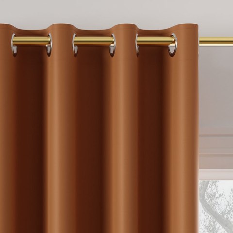 Zasłona gotowa typu blackout na przelotkach, szerokość 140cm x wysokość 250cm, kolor 841 ciemny pomarańczowy TD0015/ZGP/841/1402 Zasłona gotowa typu blackout na przelotkach, szerokość 140cm x wysokość 250cm, kolor 841 ciemny pomarańczowy TD0015/ZGP/841/1402