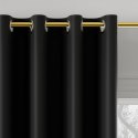 Zasłona gotowa typu blackout na przelotkach, szerokość 140cm x wysokość 250cm, kolor 846 czarny TD0015/ZGP/846/140250/1 Zasłona gotowa typu blackout na przelotkach, szerokość 140cm x wysokość 250cm, kolor 846 czarny TD0015/ZGP/846/140250/1