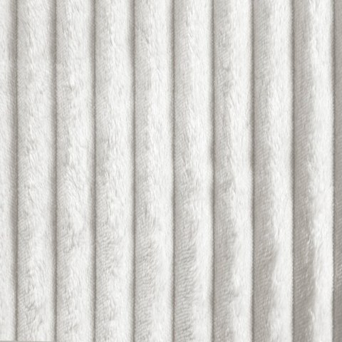 Koc narzuta 150x200 Soft biały z mikrofibry prążki D91 Koc narzuta 150x200 Soft biały z mikrofibry prążki D91