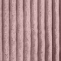 Koc narzuta 70x160 Soft pudrowy różowy z mikrofibry prążki na fotel D91 Koc narzuta 70x160 Soft pudrowy różowy z mikrofibry prążki na fotel D91