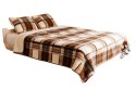Komplet wełniany merynos - kołdra 135x200 - 1 poduszka 50x60 - prześcieradło wełniane 135x200 - Krata brązowy Wyroby rehabilitac Komplet wełniany merynos - kołdra 135x200 - 1 poduszka 50x60 - prześcieradło wełniane 135x200 - Krata brązowy Wyroby rehabilitac