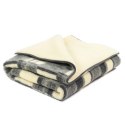 Komplet wełniany merynos - kołdra 200x200 - 2 poduszki 50x60 - prześcieradło wełniane 200x200 - Belar czarny kremowy Wyroby reha Komplet wełniany merynos - kołdra 200x200 - 2 poduszki 50x60 - prześcieradło wełniane 200x200 - Belar czarny kremowy Wyroby reha